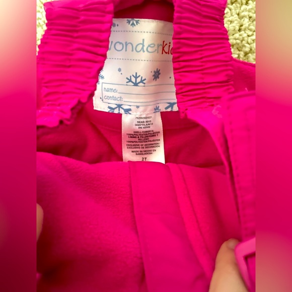 Girl toddler kids ski suit jumper PINK -2T - Picture 3 of 4